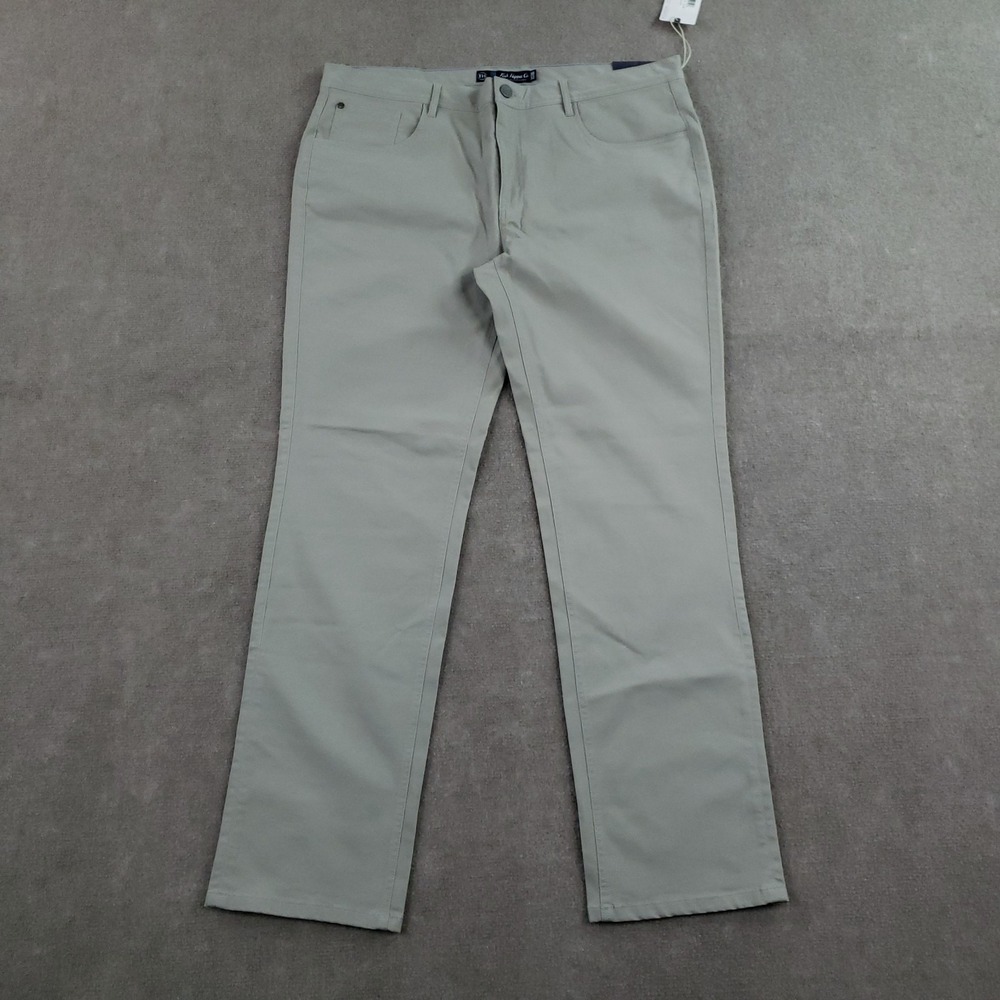 Fish Hippie Dunewalk Pants Mens 38x32 Taupe‎ Beige Stretch 5 Pocket Straight